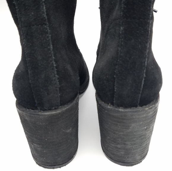 Jeffrey Campbell Chunky Heel Suede Lace Booties - Picture 6 of 6